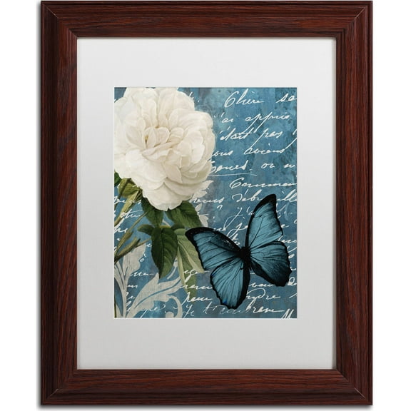 Trademark Fine Art "Anastasia" Canvas Art by Color Bakery, White Matte, Wood Frame