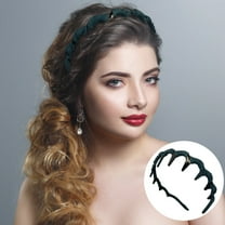 Vintage High Cranium Artificial Pearl Hairband, 2025 New Elegant Pearls Headbands for Women Girls, Hairs Bands with Teeth Hoop, Fashion Wide Beaded Bling Head Band