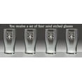 thumbnail image 2 of McGarry Irish Coat of Arms Tavern Glasses - Set of 4 (Sand Etched), 2 of 3