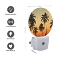 thumbnail image 3 of Night Light Plug into Wall,Dusk to Dawn Sensor Auto-On/Off for Bathroom, Hallway,Kids Room-Palm Trees Against The Sunset Sky In, 3 of 4