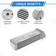 thumbnail image 4 of Unique Bargains 1 Pc Engine Oil Cooler for Porsche 912 1965-1969,for Porsche 356 1965-1969 Aluminum Alloy Transmission Oil Cooler Trans Cooler, 4 of 6