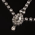 thumbnail image 4 of Boho Dainty Crystal Head Chain Rhinestone Teardrop Forehead Chain Belly Dancer Jewelry Wedding Headband Prom Party Festival Hair Accessories for Women (Silver), 4 of 8