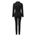 thumbnail image 5 of Women's 2-Piece Lapels Suit Set - Long Sleeve Jacket & Pants, Polyester - Autumn/Winter Office Business Formal, 5 of 5