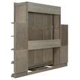 thumbnail image 6 of Harper & Bright Designs Queen Murphy Bed with Rotating Frame and Convertible Desk, Foldable Wall Bed Frame with Shelves, Hidden Murphy Bed Cabinet with Extra Storage Racks, Gray, 6 of 17