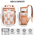 thumbnail image 3 of Cooler Backpack 26 Cans Portable Backpack Coolers Insulated Leak Proof,Waterproof Soft Sided Cooler Bag for Travel,Beach,Camping,Picnic,Lunch Backpack for Office Workers Family Travelers, 3 of 6