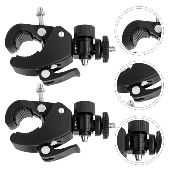 FRCOLOR  2 Pcs Rack Holder Bike Clip Camera Bracket Phone Mount