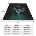 thumbnail image 2 of Roman Wres-Tler Reign Blanket Soft Cozy Fleece Throw Blanket Lightweight Warm Fuzzy Flannel Blankets and Throws for Couch Sofa Bed 80"x60", 2 of 8
