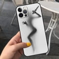 thumbnail image 1 of Funda Para Apple iPhone 11 12 13 Pro Max 8 7 Plus, Funda Para teléfono móvil XR X 6S XS, cubierta Para Celular negra, mujer Sexy, chica divertida Fivean unisex, 1 of 2