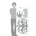 thumbnail image 3 of Large Antique Design Vinyl Chandelier Wall Decal Art, 3 of 4