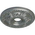 thumbnail image 3 of Ekena Millwork 18"OD x 3 1/2"ID x 2 1/2"P Granada Ceiling Medallion (Fits Canopies up to 6 5/8"), Hand-Painted Platinum, 3 of 5