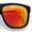 Matte Black - Orange Mirror, variant on Classic Kush Mens Fancy Sport Horn Rim Plastic Manly Sunglasses Matte Black - Black