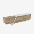 thumbnail image 5 of Zonas 71'' Modern TV Stand Console Table Entertainment Center for Up to 65'' TVs Walnut White Finish, 5 of 7