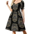 thumbnail image 1 of ARS LON VITA BREVIS Vestido de manga corta Conjuntos de verano para mujer 2025 Vestidos elegantes de moda para mujer Tallas grandes Vestido, 1 of 7