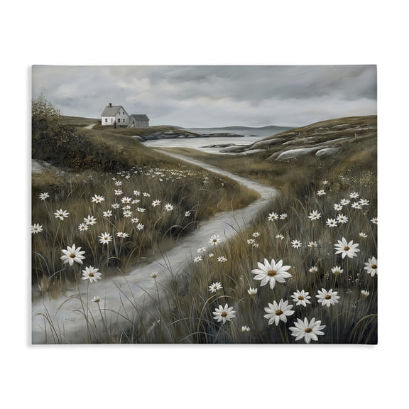Stupell Industries Daisies Along Coastal Path Canvas Wall Art, design by Imagine It Images