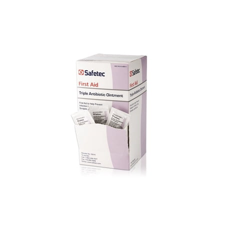 144 Packets - 0.9 g Quick relief Triple Antibiotic Cream by Safetec - MS-60789