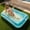 Blue Green, variant on Sloosh Inflatable Tanning Pool Lounger Float, 70" x 46" Large Suntan Tub with Pillow, Water Raft Floatie For Adults, Blue