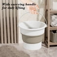 thumbnail image 3 of EGNMCR Bucket Household Bathroom Large-capacity Thickened Wastebasket Transparent Trash, 3 of 6