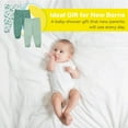 thumbnail image 7 of Spasilk Baby Boys' Cotton Pull on Footed Pants, Pack of 3, Green Dotted, 7 of 7