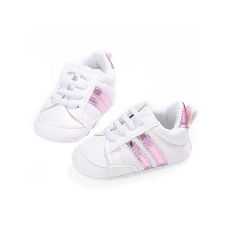 

Suanret Newborn Baby Boys Girls Shoes Sneakers Soft Sole First Walkers Shoes