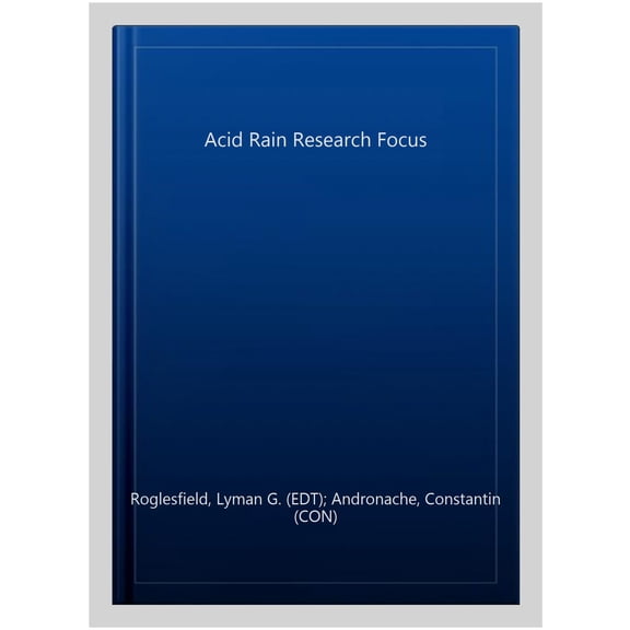 Pre-Owned Acid Rain Research Focus