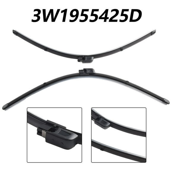 BUYISI 2X Car Windshield Wiper Blade Set #3W1955425A/ 3W1955425B For Bentley Continental Gt, Gtc&Flying Spur Models 2004-2018 Accessory