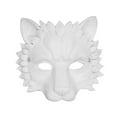 thumbnail image 3 of Lion Mask Half Face Ornamento Accesorio Creativo para Halloween Animal Cosplay Blanco Zulema Casco de león, 3 of 8