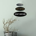 thumbnail image 4 of Signs ByLITA Oval Don't Disturb Sign (Black /Gold) - Small, 4 of 6