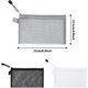 thumbnail image 2 of 3-pack Transparent Mesh Pencil Cases with Zipper for Makeup and, 2 of 5