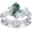 Pear Cut-Leaf-white gold plated, variant on Natural Moss Agate Engagement Ring Set for Women, 925 Sterling Silver Leaf Inspired Vintage Wedding Bridal Ring Set