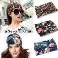 thumbnail image 3 of Diademas elásticas bohemias para mujer, turbante ancho de algodón, bandanas anchas, accesorios para el cabello, 3 of 4