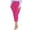 Hot Pink, variant on Lenpel Capri Pants for Women Dressy Casual High Waisted Tapered Slim Work Pants Cropped Office Trousers with Pockets