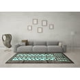 thumbnail image 3 of Ahgly Company Indoor Rectangle Persian Light Blue Traditional Area Rugs, 8' x 10', 3 of 4