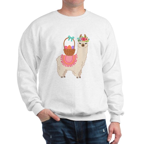 CafePress - EASTER ALPACHA Sweatshirt - Crew Neck Sweatshirt