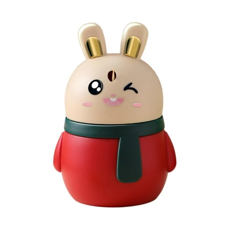 

Cute Rabbit Shape Toothpick Dispenser Durable Small Size Creative Just The Back Red