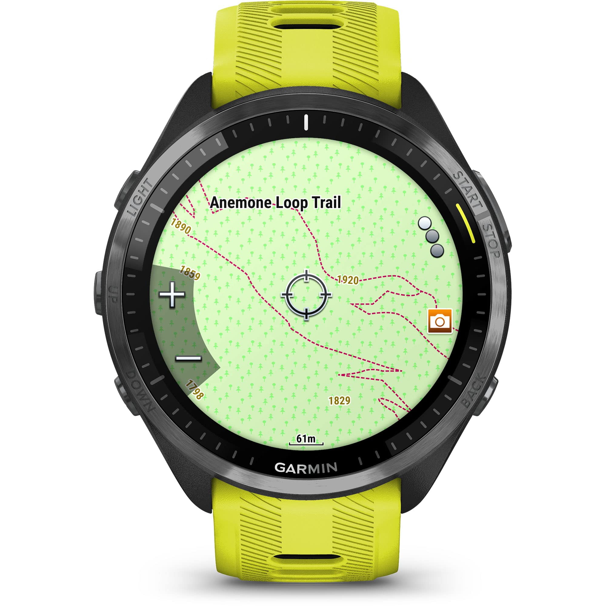  Garmin Forerunner 965 Advanced GPS Multisport Touchscreen  Smartwatch, Yellow  Heart Rate Monitor, Training Stats, On-Device  Workouts, Up to 13 Day Battery Life with Signature Series Charging Bundle :  Electronics