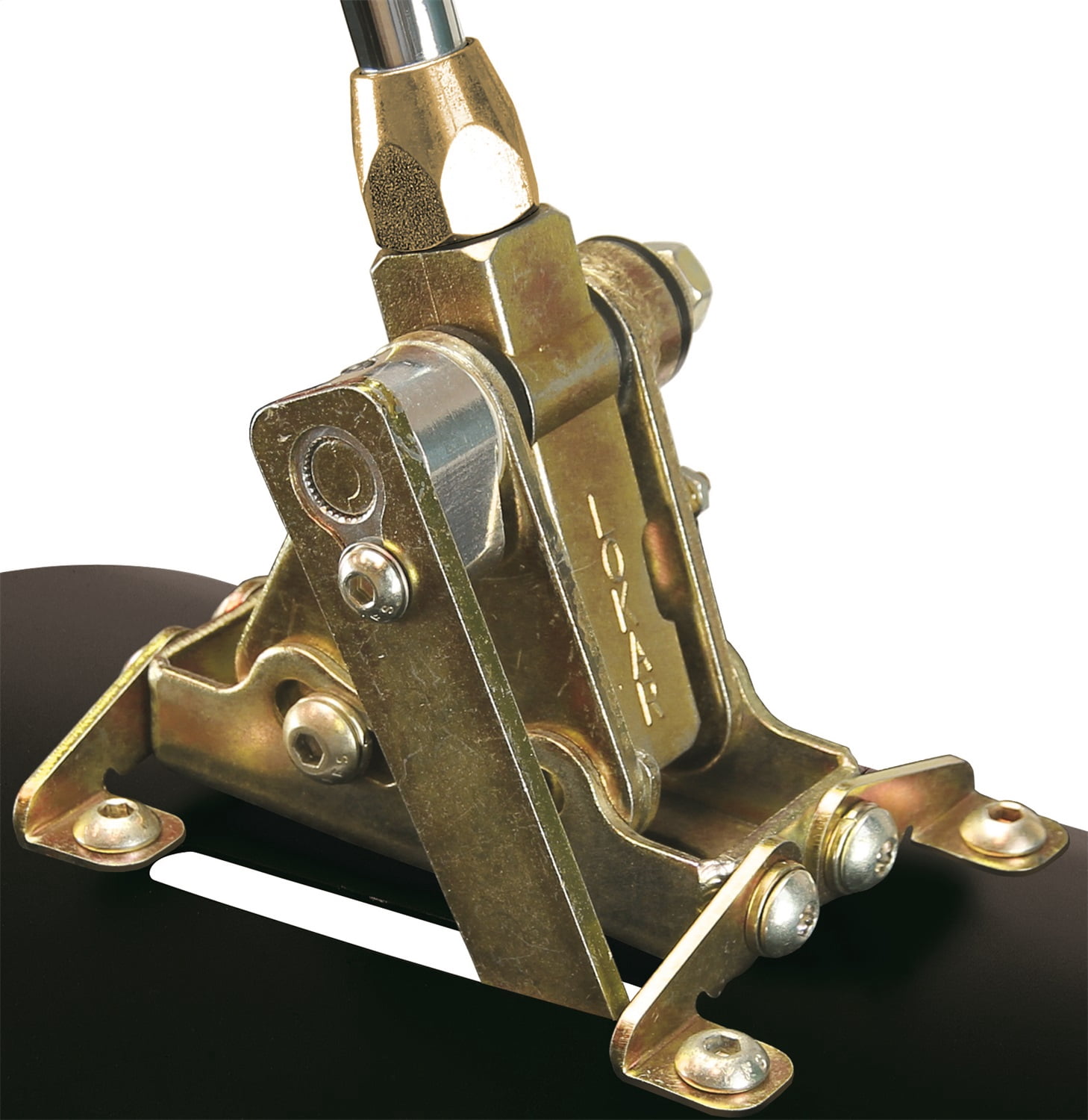 Lokar 8-Inch Floor Mount Shifter For AOD Transmission - With Mushroom Shaped Knob (Part # FMS6AODEM)