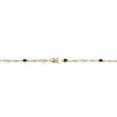 thumbnail image 4 of 18K Yellow Gold Plated Silver Green Chrome Diopside and White Moissanite and Round White Lab Grown Diamond Tennis Bracelet for Women (3.19 Cttw, Gemstone Birthstone, Oval 6X4MM, 7.25 inches), 4 of 4