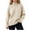 Beige, variant on Women’s Turtleneck Sweater Raglan Sleeve Relaxed Pullover Knit Top Fall Winter Casual Sweater,Sizes S-XL