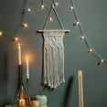 thumbnail image 2 of Yinrunx Boho Tapestry Cotton Woven Tapestry Macrame Wall Decor Woven Wall Hanging Boho Wedding Macrame Curtains Boho Headboard Macrame Tapestry Wall Tassel Wall Hanging Small Macrame Wall Hanging, 2 of 5