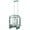 Green, variant on Lanzxjv Transparent Pet Trolley Box, Cat Carrier with Wheels, Hard Shell Pet Rolling Backpack with Telescopic Handle, Detachable Shoulder Strap, for Travel Outdoor