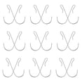 thumbnail image 3 of 30 ganchos en forma de J para colgar - Ganchos de alambre planos de acero inoxidable resistentes para organizar estanterías de cocina, baño, armario y oficina, 3 of 6