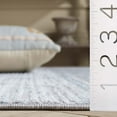 thumbnail image 5 of SAFAVIEH Mila Coretta Striped Polyester Area Rug, Light Blue/Gray, 6'7" x 6'7" Square, 5 of 8