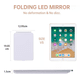 thumbnail image 3 of Espejo De Maquillaje Sobremesa Led Plegable Recargable Usb blanco, 3 of 5