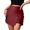 Red, variant on MuXiKeJi Clothes High Waisted Elastic Mini Skort with Double Slit Side Zipper A-Line Short Skirt Pants for Women
