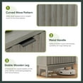thumbnail image 6 of Semiocthome Shoe Cabinet with 2 Flip Drawers Farmhouse Shoe Storage Organizer for Entryway, Grey, 6 of 6