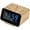 Wood Grain, variant on Digital Dual Clock Radio - 0- Dimmer with Weekday/Weekend Mode, 6 Sounds Adjustable Volume, FM Radio w/Sleep Timer, Snooze, 2 Ports, , Backup