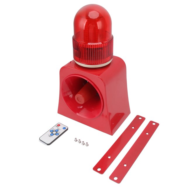 Cuerno de Alarma de Voz de fábrica Alarma de luz de Sonido Industrial Protección IP65 Cuerno de Alarma de Voz Personalizable para Exteriores para la Escuela Almacén de fábrica 12‑24V