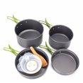 thumbnail image 3 of Labymos Camping Cookware Set Campfire Cooking Utensils Folding Cookset Outdoor Hiking Backpacking Pot Pan Bowls Mesh Carry Bag, 3 of 7