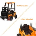 thumbnail image 5 of Ride on Forklift, Licensed JCB 12v 3mph Electric Forklift with Liftable Fork for ages 3-6, Yellow, 5 of 8