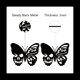 thumbnail image 2 of Calavera Mariposa Metal Arte de la Pared DecoracióN Placas para Colgar en la Pared Adorno Escultura de Pared de Hierro para Interior Al Aire Libre Hogar D, 2 of 7